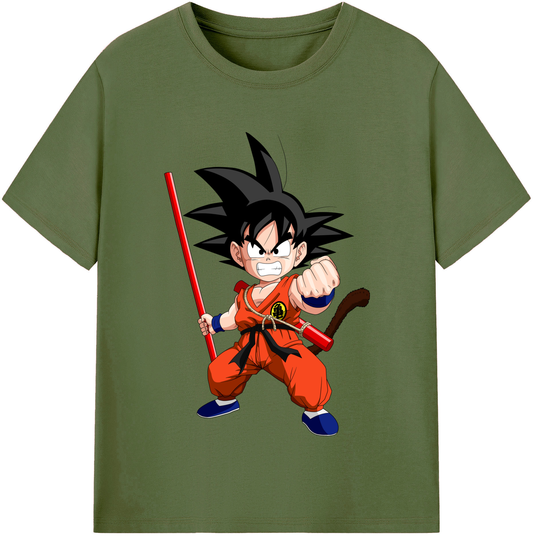 （画像用） ドラゴンボール 孫悟空（そん ごくう）Son Goku カカロット DRAGON BALL Kakarotto 綿100％半袖Tシャツ（フロントプリント）
